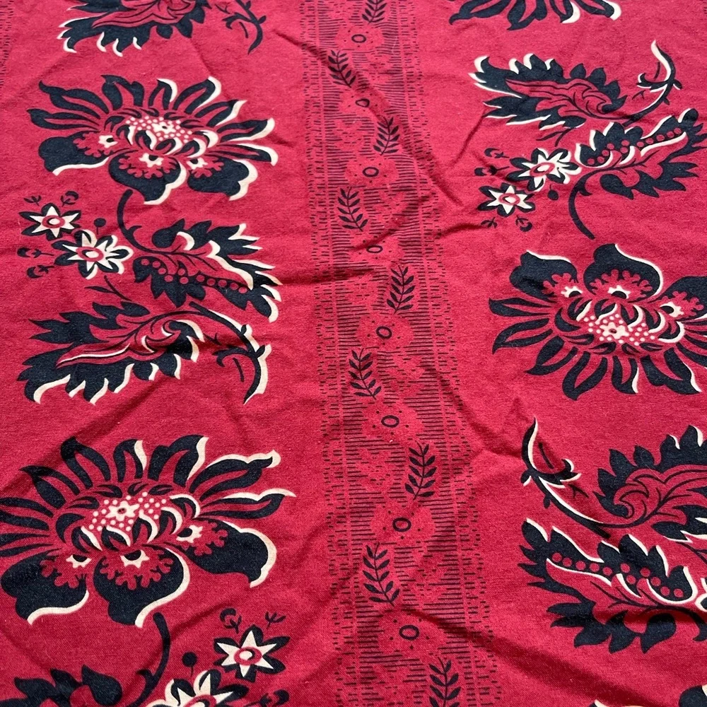 DOUBLE D RANCH home l Twin Duvet Western Red Ruffles